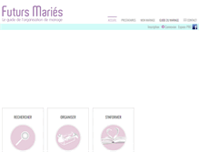 Tablet Screenshot of futurs-maries.net